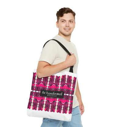 Be Transformed Pink Tote Bag