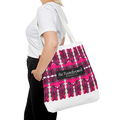 Be Transformed Pink Tote Bag