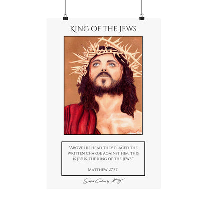 King of the Jews | Matthew 27:37 | Poster-White