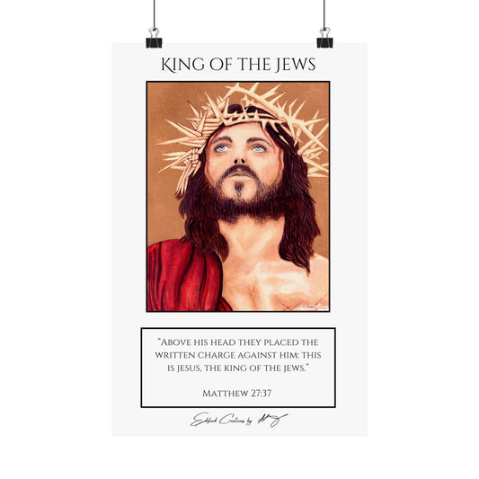 King of the Jews | Matthew 27:37 | Poster-White