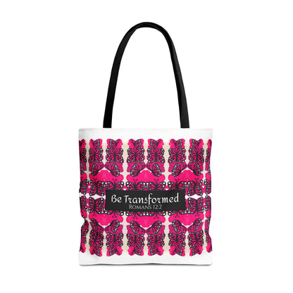 Be Transformed Pink Tote Bag