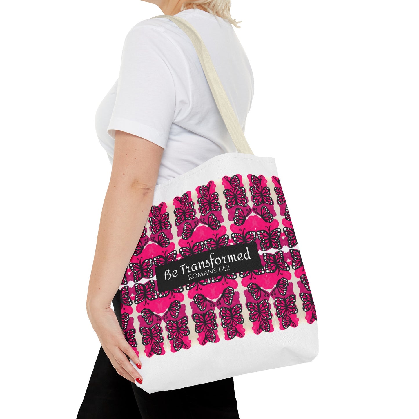 Be Transformed Pink Tote Bag