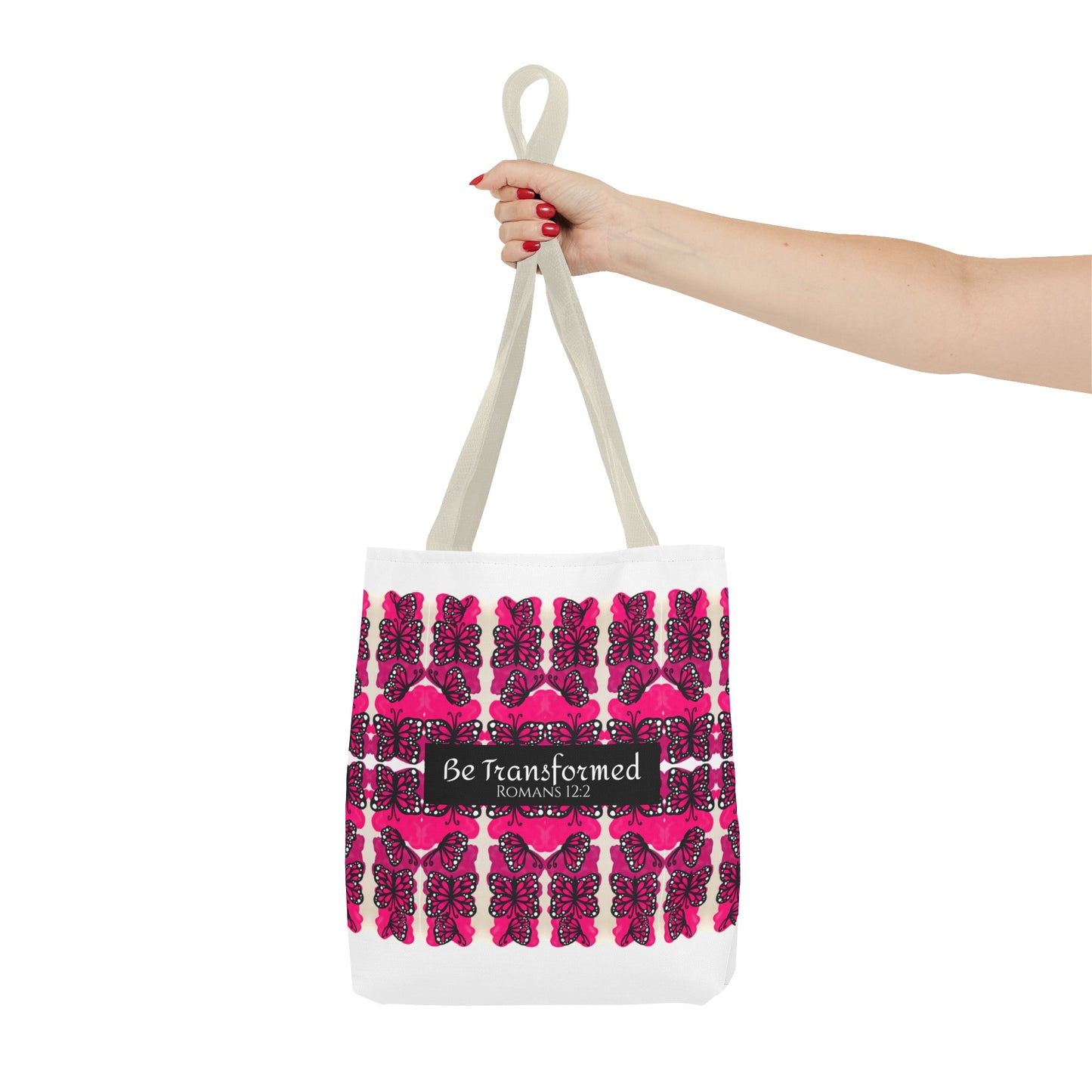 Be Transformed Pink Tote Bag