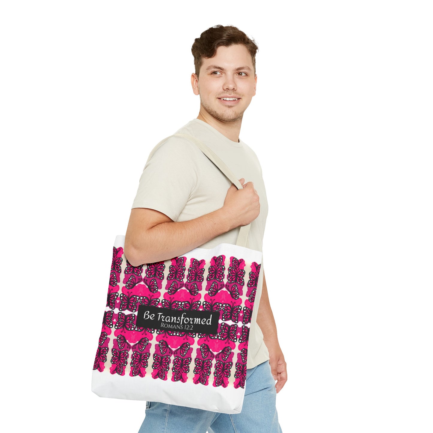 Be Transformed Pink Tote Bag