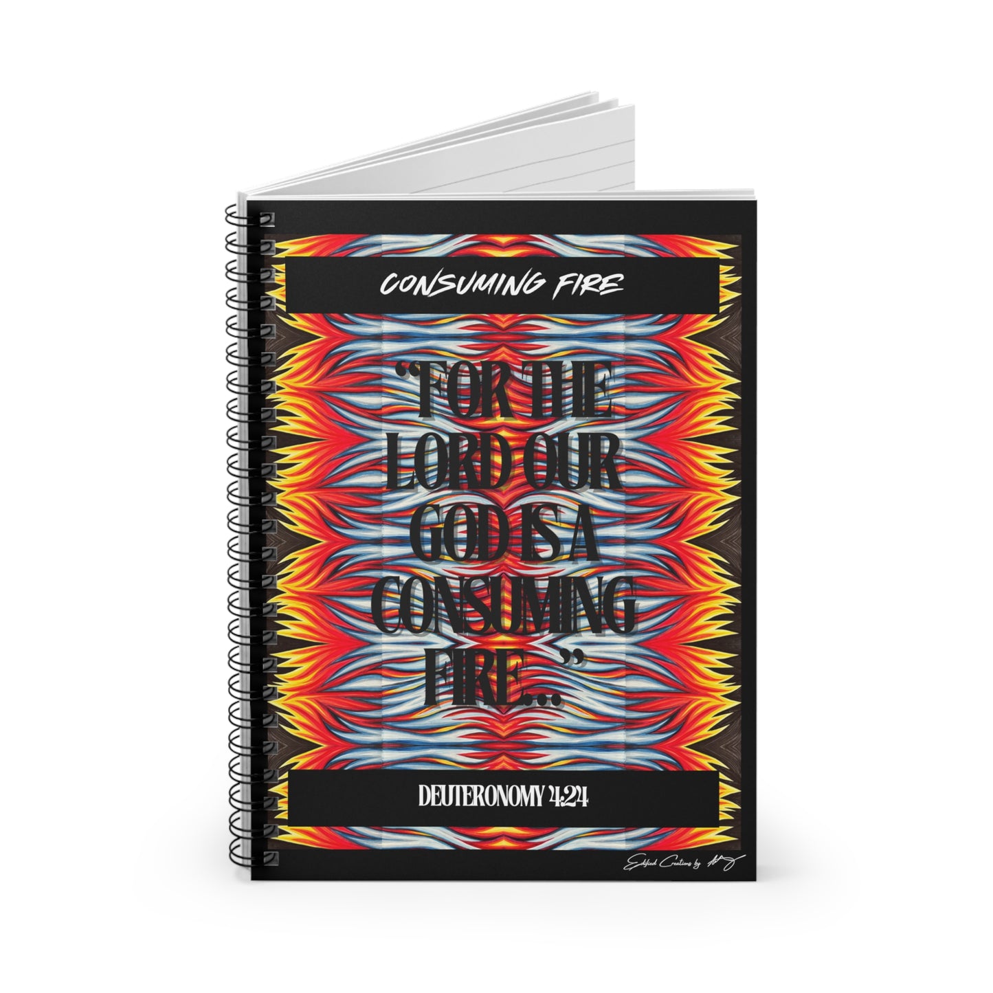 Consuming Fire Spiral Notebook